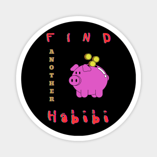 Habibi Piggy Bank Magnet